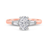Photo of Canna 1 1/7 ct tw. Lab Grown Diamond Oval Solitaire Engagement Ring 14K Rose Gold [BT2119RE-I095]