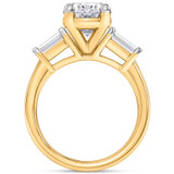 Photo of Canna 4 ct tw. Lab Grown Diamond Oval Solitaire Bridal Set 10K Yellow Gold [BT2121YE-I295]