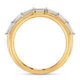 Photo of Canna 5 1/3 ct tw. Lab Grown Diamond Oval Solitaire Trio Set 14K Yellow Gold [BT2116YM]