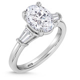 Photo of Canna 2 1/4 ct tw. Lab Grown Diamond Oval Solitaire Engagement Ring 10K White Gold [BT2120WE-I195]