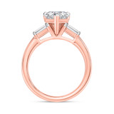 Photo of Canna 1 1/2 ct tw. Lab Grown Diamond Heart Solitaire Bridal Set 10K Rose Gold [BT2114RE-W095]