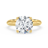 Photo of Jena 3 ct tw. Lab Grown Diamond Round Solitaire Engagement Ring 14K Yellow Gold [BT2183YE-L295]