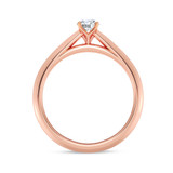 Photo of Jena 1/4 ct tw. Lab Grown Diamond Round Solitaire Bridal Set 14K Rose Gold [BT2214RE-C000]