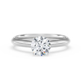 Photo of Jena 3/4 Carat T.W. Diamond Round Solitaire Bridal Set 14K White Gold [BT2229WE-R070]