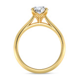 Photo of Jena 1 ct tw. Diamond Round Solitaire Engagement Ring 10K Yellow Gold [BT2185YE-R095]