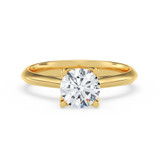 Photo of Jena 1 ct tw. Diamond Round Solitaire Trio Set 14K Yellow Gold [BT2185YE-R095]