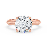Photo of Jena 3 ct tw. Lab Grown Diamond Round Solitaire Engagement Ring 10K Rose Gold [BT2183RE-L295]