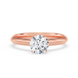 Photo of Jena 3/4 Carat T.W. Diamond Round Solitaire Bridal Set 10K Rose Gold [BT2229RE-R070]