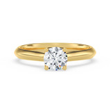 Photo of Jena 1/2 ct tw. Diamond Round Solitaire Engagement Ring 14K Yellow Gold [BT2184YE-R045]