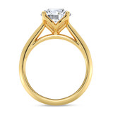 Photo of Jena 2 ct tw. Diamond Round Solitaire Engagement Ring 10K Yellow Gold [BT2186YE-R195]