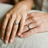 Photo of Jena 1 ct tw. Diamond Round Solitaire Trio Set 10K White Gold [BT2185W-R095]