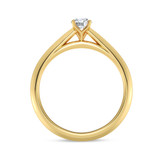 Photo of Jena 1/4 ct tw. Lab Grown Diamond Round Solitaire Engagement Ring 10K Yellow Gold [BT2214YE-C000]