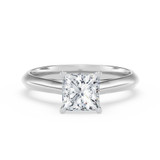 Photo of Jena 1 ct tw. Lab Grown Diamond Princess Solitaire Bridal Set 14K White Gold [BT1927WE-K095]