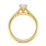 Photo of Jena 1/2 ct tw. Lab Grown Diamond Princess Solitaire Engagement Ring 14K Yellow Gold [BT2160YE-C000]