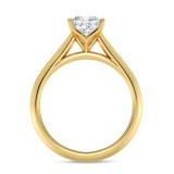 Photo of Jena 1 ct tw. Lab Grown Diamond Princess Solitaire Bridal Set 10K Yellow Gold [BT1927YE-K095]