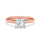 Photo of Jena 1 ct tw. Lab Grown Diamond Princess Solitaire Trio Set 14K Rose Gold [BT1927RE-K095]