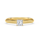 Photo of Jena 1/4 ct tw. Lab Grown Diamond Princess Solitaire Bridal Set 10K Yellow Gold [BT2216YE-C000]