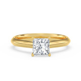 Photo of Jena 3/4 ct tw. Lab Grown Diamond Princess Solitaire Engagement Ring 14K Yellow Gold [BT2217YE-C000]