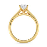 Photo of Jena 3/4 ct tw. Lab Grown Diamond Princess Solitaire Bridal Set 14K Yellow Gold [BT2217YE-C000]