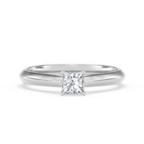 Photo of Jena 1/4 ct tw. Diamond Princess Solitaire Bridal Set 14K White Gold [BT2230WE-P023]