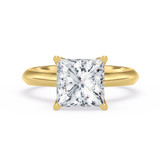 Photo of Jena 2 ct tw. Diamond Princess Solitaire Engagement Ring 14K Yellow Gold [BT2190YE-P195]