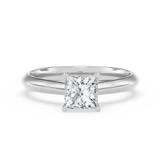 Photo of Jena 3/4 ct tw. Diamond Princess Solitaire Bridal Set 14K White Gold [BT2231WE-P070]
