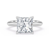 Photo of Jena 3 ct tw. Lab Grown Diamond Princess Solitaire Trio Set 14K White Gold [BT2162WE-K295]