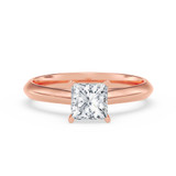Photo of Jena 3/4 ct tw. Lab Grown Diamond Princess Solitaire Engagement Ring 14K Rose Gold [BT2217RE-C000]
