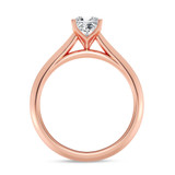 Photo of Jena 3/4 ct tw. Diamond Cushion Solitaire Bridal Set 10K Rose Gold [BT2235RE-U070]