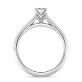 Photo of Jena 1/2 ct tw. Diamond Emerald Solitaire Bridal Set 10K White Gold [BT2200WE-E045]