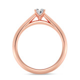 Photo of Jena 1/4 ct tw. Diamond Cushion Solitaire Engagement Ring 10K Rose Gold [BT2234RE-U023]