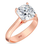 Photo of Jena 3 ct tw. Lab Grown Diamond Cushion Solitaire Trio Set 14K Rose Gold [BT2180RE-Q295]