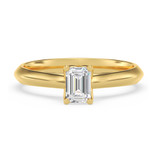 Photo of Jena 1/2 ct tw. Diamond Emerald Solitaire Bridal Set 10K Yellow Gold [BT2200YE-E045]