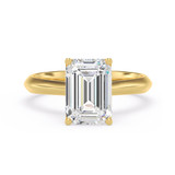 Photo of Jena 3 ct tw. Lab Grown Diamond Emerald Solitaire Trio Set 10K Yellow Gold [BT2172YE-N295]