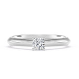 Photo of Jena 1/4 ct tw. Diamond Cushion Solitaire Engagement Ring 10K White Gold [BT2234WE-U023]