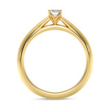 Photo of Jena 1/4 ct tw. Lab Grown Diamond Emerald Solitaire Bridal Set 10K Yellow Gold [BT2212YE-C000]