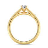 Photo of Jena 1/4 ct tw. Lab Grown Diamond Cushion Solitaire Trio Set 14K Yellow Gold [BT2220YE-C000]