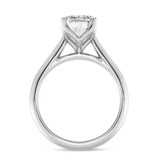 Photo of Jena 3 ct tw. Lab Grown Diamond Emerald Solitaire Bridal Set 14K White Gold [BT2172WE-N295]