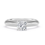 Photo of Jena 3/4 ct tw. Diamond Cushion Solitaire Engagement Ring 10K White Gold [BT2235WE-U070]