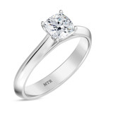Photo of Jena 3/4 ct tw. Diamond Cushion Solitaire Engagement Ring 14K White Gold [BT2235WE-U070]