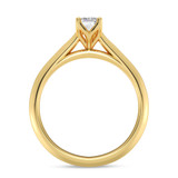 Photo of Jena 1/2 ct tw. Diamond Emerald Solitaire Engagement Ring 10K Yellow Gold [BT2200YE-E045]