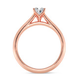 Photo of Jena 1/2 ct tw. Lab Grown Diamond Cushion Solitaire Bridal Set 14K Rose Gold [BT2177RE-C000]