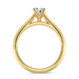 Photo of Jena 1/2 ct tw. Diamond Cushion Solitaire Bridal Set 10K Yellow Gold [BT2208YE-U045]