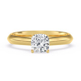 Photo of Jena 1 ct tw. Diamond Cushion Solitaire Engagement Ring 14K Yellow Gold [BT2209YE-U095]