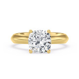Photo of Jena 2 ct tw. Diamond Cushion Solitaire Bridal Set 10K Yellow Gold [BT2210YE-U195]