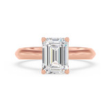 Photo of Jena 2 ct tw. Diamond Emerald Solitaire Trio Set 14K Rose Gold [BT2202RE-E195]