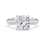 Photo of Jena 3 ct tw. Lab Grown Diamond Cushion Solitaire Bridal Set 10K White Gold [BT2180WE-Q295]