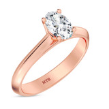 Photo of Jena 1/2 ct tw. Diamond Oval Solitaire Bridal Set 10K Rose Gold [BT2192RE-V045]