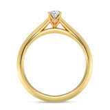 Photo of Jena 1/4 ct tw. Lab Grown Diamond Oval Solitaire Engagement Ring 14K Yellow Gold [BT2218YE-C000]