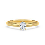 Photo of Jena 1/4 ct tw. Diamond Oval Solitaire Engagement Ring 10K Yellow Gold [BT2232YE-V023]